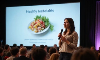 Dietetyk na konferencji zdrowotnej